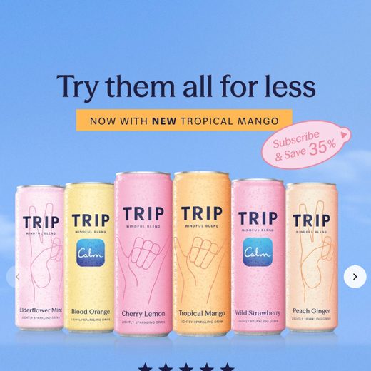 TRIP food and beverage ad creative from the Schaefer AdVault
