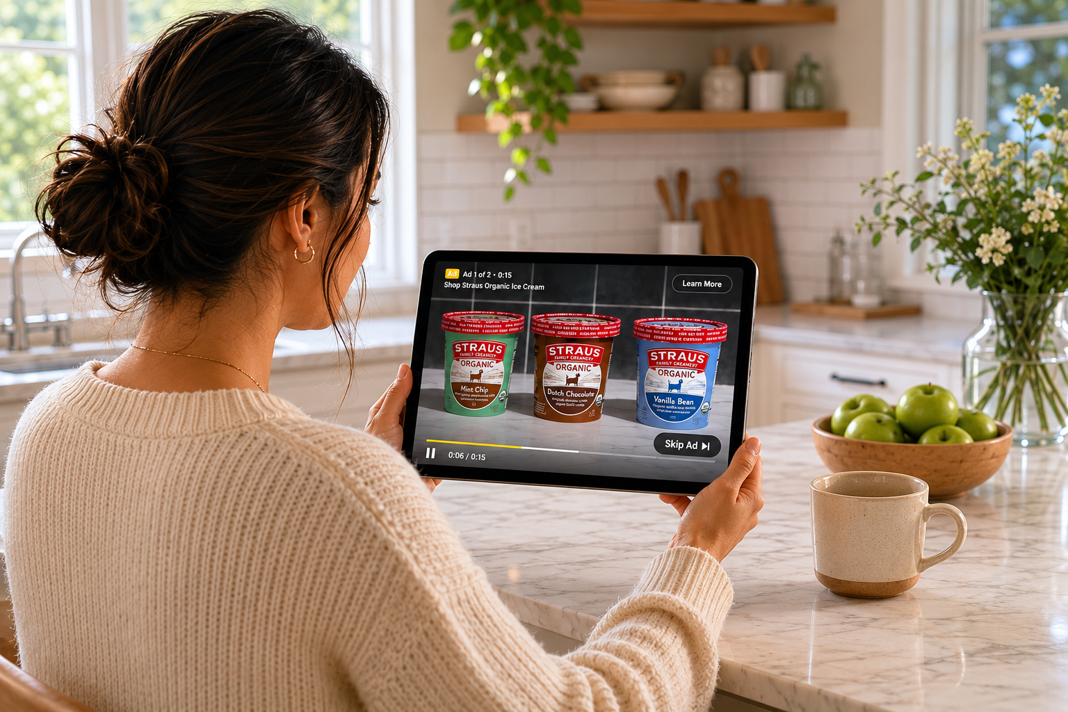 Straus Family Creamery connected-TV ad produced by Schaefer
